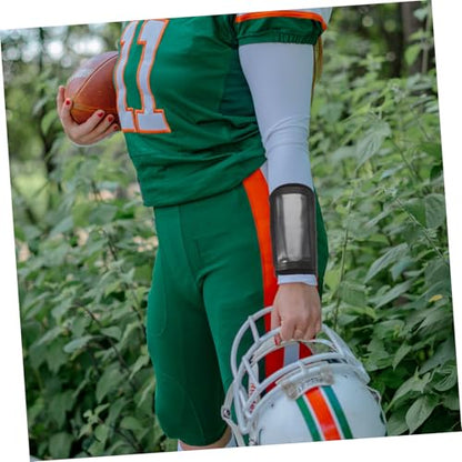 STOBAZA Quarterback Football Wristband Tactical Protective Sleeve Black Medium Football Youth Training Gear Sports Armband for Coaching and Game