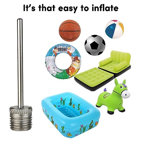 3/6pcs Balls Pumps Inflation Needle Replacement Stainless Steel Air Pumps Needle Basketball Inflating Pins