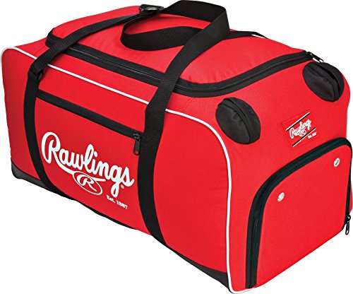 Rawlings | COVERT Duffle Equipment Bag | Baseball/Softball | Multiple Styles - color: Scarlet