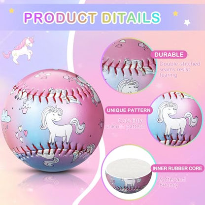 MiniInflat 2 Pack Back to School Baseball Gifts, Standard Practice Baseball, Official Size 9 Inch Leather Covered for Beginners Gifts for Practice Training, Pitching, Throwing