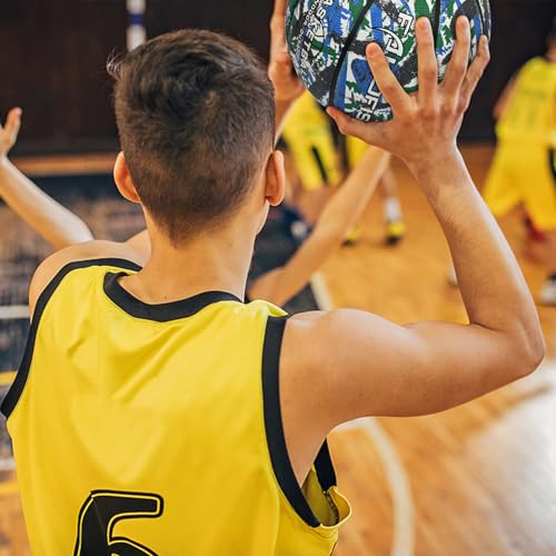 Kids Youth Basketball Size 3/4/5 (22''/25.5"/27.5") Premium Rubber Basketball for Boys Girls Age 3-14 Indoor Outdoor Pool Play (Gift for Children)