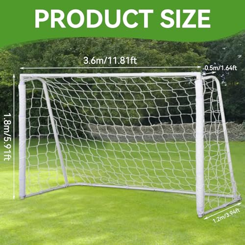 Soccer Goal Net, Soccer Replacement Goal Nets Sports Soccer Goal Post Net Full Size Football Goal Post Netting for Sports Match Training