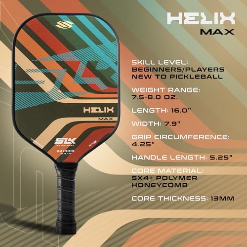 Selkirk Sport SLK Helix Pro Grooves Pickleball Paddle & Pro S1 12pk Pickleball Ball Bundle