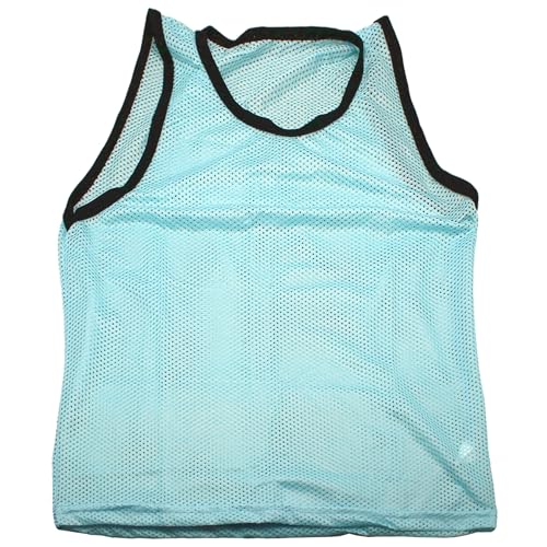 BlueDot Trading Adult & Youth Scrimmage Training Vests for Soccer, Basketball & More – Available in 1, 6, 12, 24 Packs - color: Sky Blue, style: Youth 6 Pack