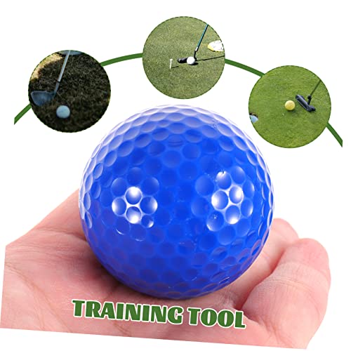5pcs Golf Ball Professional Training Ball Replaceable Golfing Ball Colored Ball Outdoor Training Ball Professional Double-Layer Ball Daily Use Practicing Ball Synthetic Rubber