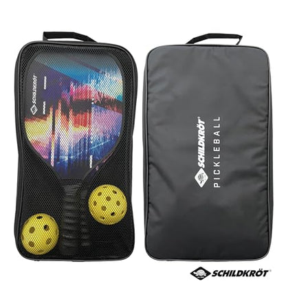 Schildkröt® Pickleball Set with 2 Rackets, 1 Indoor and 1 Outdoor Ball, 1 Carrying Bag, for Beginners and Advanced Players