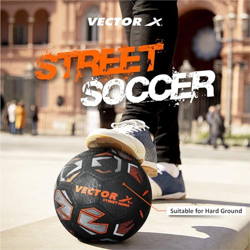 Vector X Street Mania Hand Stitched Football | Training | Match | Sports | Playing | Practice |with Pump