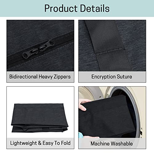 VISEMAN Baseball Softball Bow Style Net Replacement Bag Only,Baseball Practice Net Bag,Baseball Net Duffel Bag - Fits 7 x 7 Practice Net Systems for Teams & Coaches - color: Black