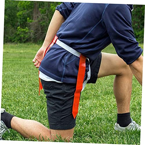 1Set Multi Use Football Waist Flag Set Belts Flags for Youth Rugby Games Outdoor Training Activities