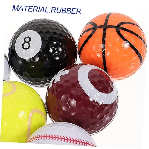 UKCOCO Golf Practice Balls Rubber Training Balls for Golfers Sports Design Resistant to Wear and Impact for Driving Range and Skill Improvement Random Color
