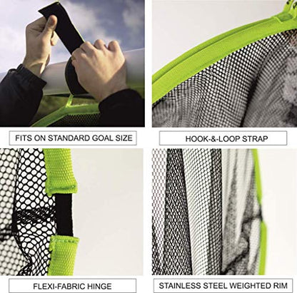 QUICKPLAY Target Sax 2-in-1 Soccer Target Net & Ball Bag | Multi-Sport Equipment for Soccer, Baseball, Softball, Basketball & More | Portable, Durable & Perfect for Training Players, Teams & Coaches