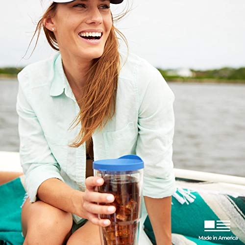 Tervis Pickleball Made in USA Double Walled Insulated Tumbler Travel Cup Keeps Drinks Cold & Hot, 24oz, Classic - style: 24oz