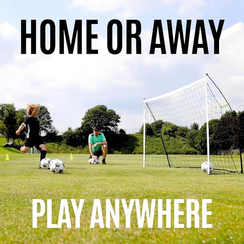 QUICKPLAY Kickster Soccer Goal Range – Ultra Portable | Quick and Easy Set Up | Includes Net and Carry Bag | Available in 7 Sizes | Backyard Soccer Net for Kids & Adults [Single Goal]