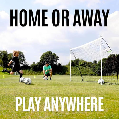 QUICKPLAY Kickster Soccer Goal Range – Ultra Portable | Quick and Easy Set Up | Includes Net and Carry Bag | Available in 7 Sizes | Backyard Soccer Net for Kids & Adults [Single Goal]