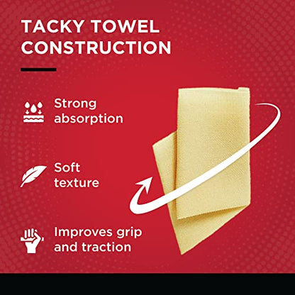 Gamma Tacky Towel for Tennis, Pickleball, Padel, Golf, Baseball, Non-Toxic Grip Enhancer, Improves Control, Long-Lasting Anti-Slip Formula, USTA Approved, 8"x5" - style: Previous Tacky Towel