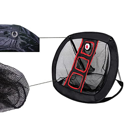 Golf Chipping net | Pop Up Golf Chipping Net | Indoor/Outdoor Golf Hitting net for Accuracy and Swing Practice