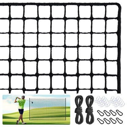 Golf Nets Practice，Sports Nets for Backyard Driving Real Golf Balls10ft to 60ft, Ball Stop Netting for Garage Swing Training, Indoor Outdoor Nylon Heavy Duty Soccer, Basketball, Pickleball Accessories - size: 10ft×60ft