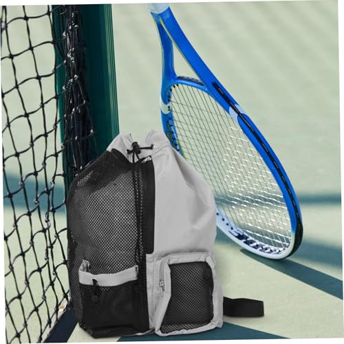 Baluue Draw Swimming Bag Back Draw Back Swimming Mesh Bag Swim Mesh Bag Beach Bag Back Swimsuit Bags Swim Back - color: Grey
