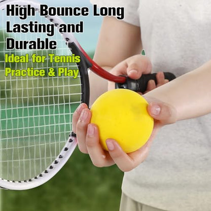WinnerWhy Foam Tennis Balls for Adult Practice Yellow Soft Foam Tennis Balls Bulk for Beginners Man Trainin