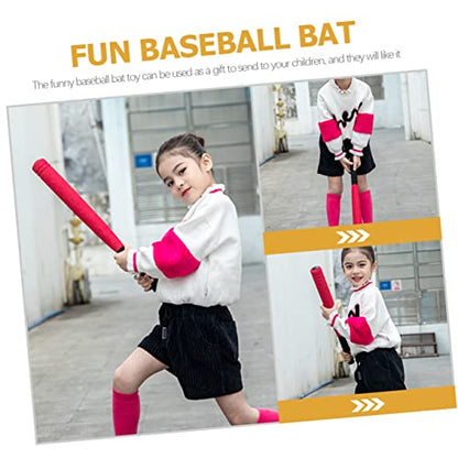 Toyvian Wear Resistant Eva Baseball Bat for Soft Training for Outdoor Indoor Play with Net Bag Durable Sports Accessory for Boys and Promotes Active Parent Interaction