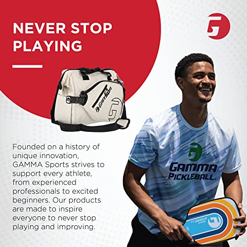 Gamma Sports Tour Tote Bag, Pickleball Bag for Pickleball Paddles, Gear, and Clothes, White