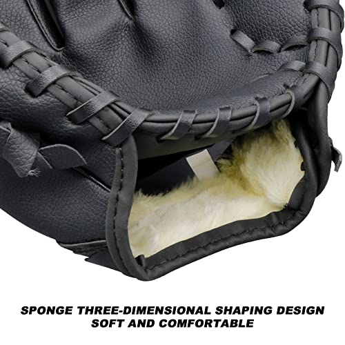 Baseball Gloves Softball Glove,12.5 Player Preferred Wear-Resistant PU Material Thicken Softball Fielding Glove,Left Hand Gloves Right Hand Throw for Youth Adult