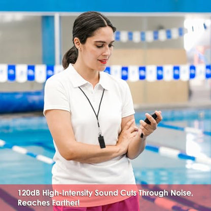 Whistles Sports Whistles with Lanyard Loud Crisp Sound Pealess Whistles for Referees Coaches and Lifeguards