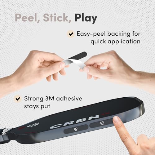 CRBN Pickleball - Tungsten and Lead Tape for Pickleball Paddles - Paddle Weights - Enhance Paddle Stability & Expand Sweet Spot