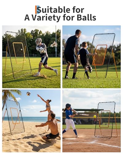 GAOMON32FT Volleyball Practice Net Kit - color: Black&Yellow, size: 7 feet by 4 feet