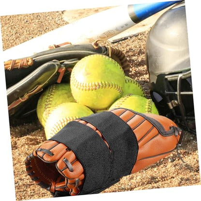 POPETPOP Elastic Baseball Glove Strap Glove Wrap for Baseball Softball Catcher Nylon Mitten Wrap Adjustable Band Accessory
