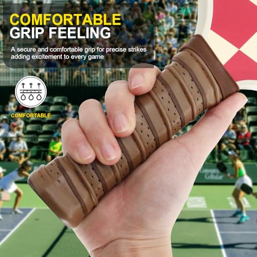 Pickleball Grip Tape 3pcs Overgrip Pickleball Paddle Grip Tape with Raised Ridge Replacement Grip Wrap Accessory for Pickleball Paddle Handle