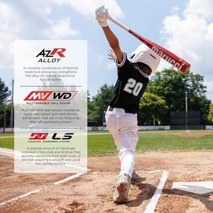 Marucci CATX2 Senior League Bat, 2 5/8" Barrel, -5, -8, -11 Drop, USA Baseball, Balanced - size: 31" / 20 oz, style: -11