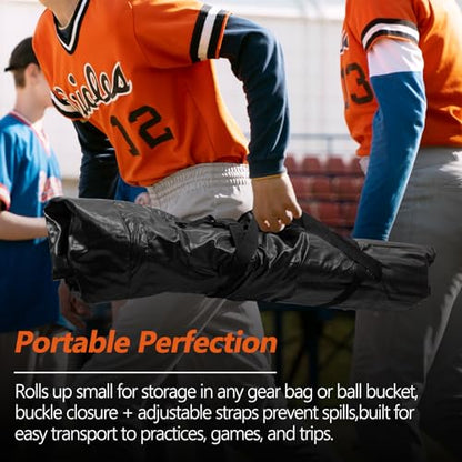 Hanging 12 Bats Baseball/Softball Dugout Organizer, Hanging Bat Bag, 600D Oxford Fabric with Reinforced Fence Hook, Baseball Coaching Accessorie
