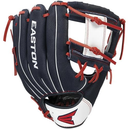 Easton | PROFESSIONAL YOUTH Baseball Glove | 10" | LHT | Navy/White/Red | I Web | PY10BR