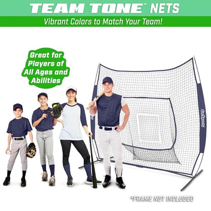 GoSports Replacement 7 x 7 ft Baseball Net - NET ONLY - Frame NOT Included - Choose Your Color - color: Navy