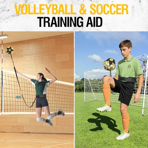 Solo Volleyball Training Equipment Aid, Improve Serving, Setting & Spiking Skills, for Beginners and Pro
