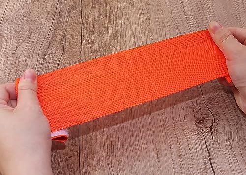 ONLYKXY 3PCS Captain Armbands 7x32.5CM/2.75x12.79inch Adjustable Leader Armband Team Sport Armband for Soccer Basketball Volleyball School Team Competition Coach Players Wrist Arm Bands - color: Orange