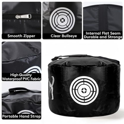 Golf Impact Bag - The Perfect Swing Trainer & Gift for Golf Enthusiasts - color: BLACK
