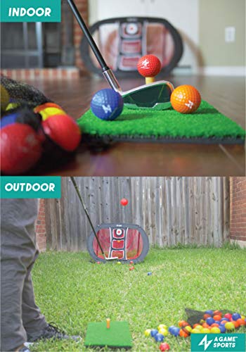 Golf Chipping Net with Mat - Practice Net for Backyard & Indoor/Outdoor Swing Training