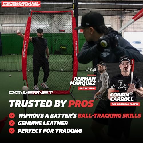PowerNet Pitch Vision Training Baseballs, 4 Multicolored Numbered Sides, Improve Batter's Pitch Recognition for Curveballs, Sliders and Breaking Balls, Baseball Training Equipment - style: 3 Pack