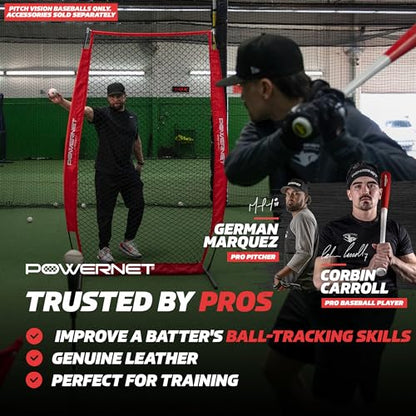 PowerNet Pitch Vision Training Baseballs, 4 Multicolored Numbered Sides, Improve Batter's Pitch Recognition for Curveballs, Sliders and Breaking Balls, Baseball Training Equipment - style: 3 Pack