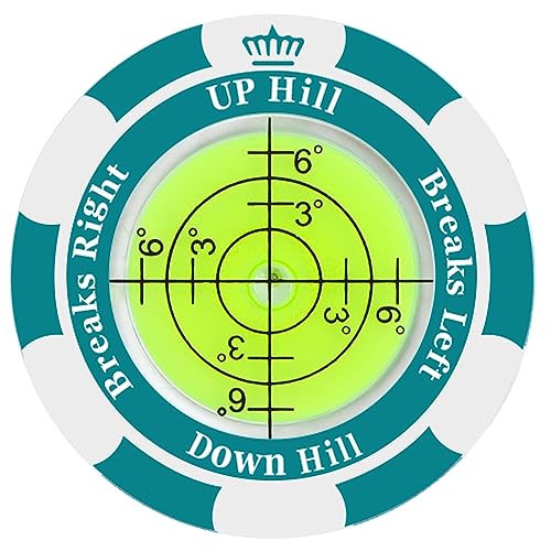 1 Pack 360° Triple Line Golf Ball Marker，Golf Ball Line Marker Tool，Golf Ball Marker Stencil，Alignment Ball Marker，Golf Accessories - color: Golf green readers (Green)