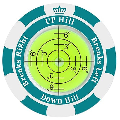 1 Pack 360° Triple Line Golf Ball Marker，Golf Ball Line Marker Tool，Golf Ball Marker Stencil，Alignment Ball Marker，Golf Accessories - color: Golf green readers (Green)