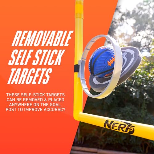 Franklin Sports Authentic Steel Football Goal Post 8.5' x 5.5' - Post for Kids - Football Goal Post Set - Kicking Field Goals - Youth Football Set - Portable Football Goal Post - style: Nerf Goal Post Set