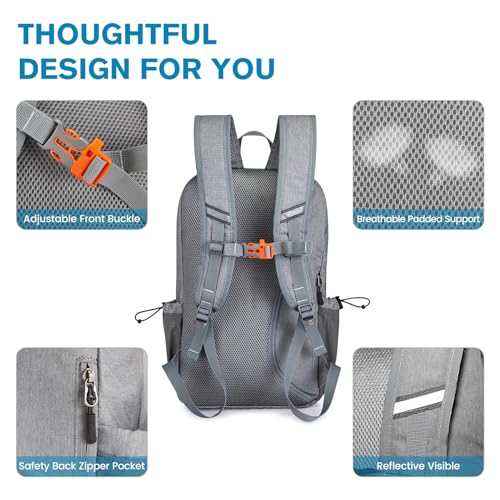 G4Free Pickleball Bag, Pickleball Backpack for Women and Men, Padel Bag Fits 2 to 4 Paddles, Gifts for Pickleball Lovers - color: Lightgrey