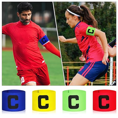 Sosoport Sports Captain Arm Signs 8 Pcs Football Team Armbands Fine Craftsmanship for Soccer Football Games