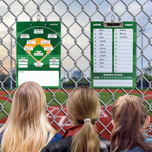 Dry Erase Coaches Clipboard， Reuse Baseball Dry Erase Coaching Board Double-Sided Baseball White Board for Coaches Writable and Erasable Coaching Board (Baseball) - style: Modern baseball