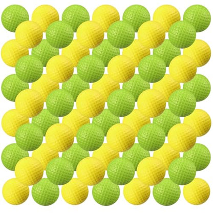 Junkin 80 Pcs Foam Golf Balls Practice Balls Realistic Feel and Flight Sport Training for Indoor or Outdoor Backyard Golf Training