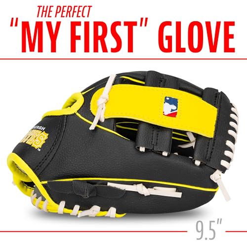 Franklin Sports MLB Youth Teeball Glove and Ball Set - Kids Baseball and Teeball - Perfect First Kids Glove - 9.5"