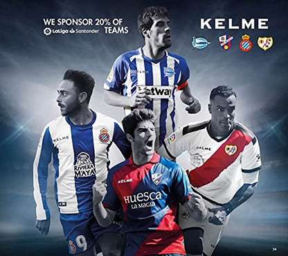 KELME Futsal Soccer Ball - Indoor Sala Ball Pelota de Futbol (White/Orange, 4)